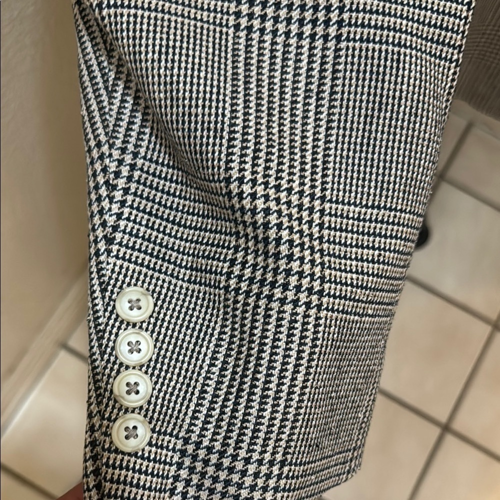 Men’s Club Room 100 % Silk Gingham Classic Blazer Size 44L Jacket! - Picture 5 of 15